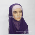 Produtos em estoque 100% seda crepe GGT beading lenço hijab